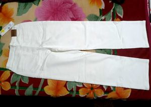 IMELDA White Wide Leg Denim Jeans