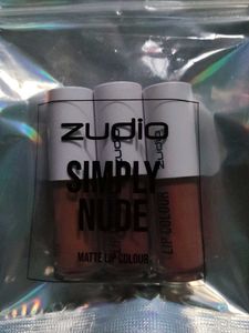 Unused 3 Nude Shade Zudio Lipsticks