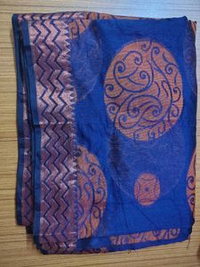 New Navy blue cotton saree