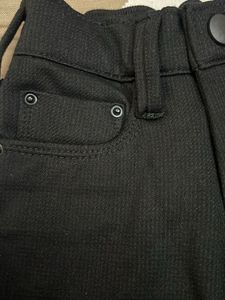 Versatile Black Kids' Slim-Fit Pants