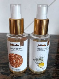 Fabindia Body Sprays - Warm Amber & Citrus Rush