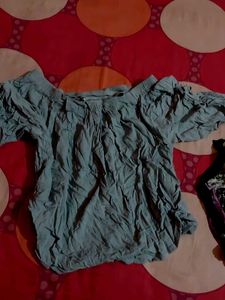 Boho Style Blue Top