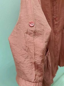 Casual Collared Button-Up Dress