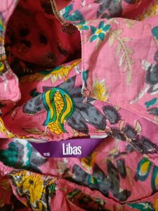 Pink Floral Print Kurta