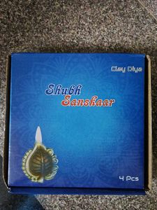Shubh Sanskaar Clay Diya - Set of 4