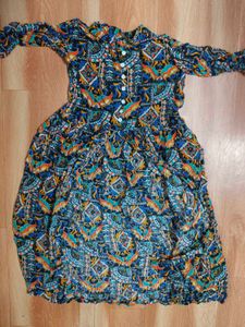 Bohemian Print front slit Top