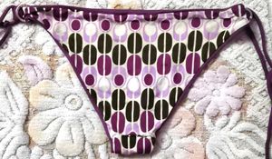 Retro Patterned Bikini Bottoms