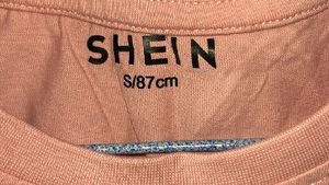 SHEIN Pink Lips Cherry Crop Top