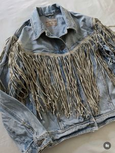 Free People After Hours boho denim jacket