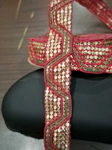 Pink lace border