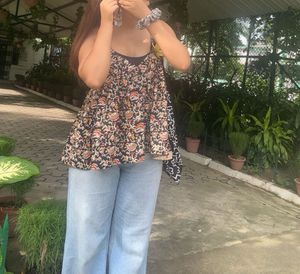 Floral Peplum Top