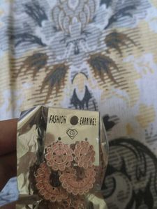 Rose Gold Fashion Earrings