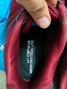 Campus Maroon Running Shoes