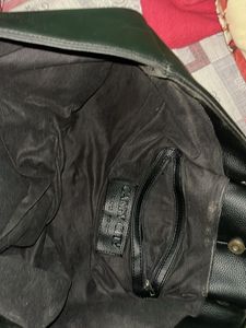 Chic Black Faux Leather Hobo Bag
