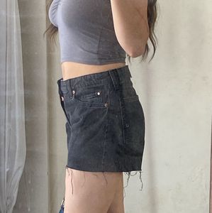 H&amp;M Black Denim Shorts