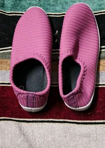 Pink Slip-On Casual Shoes