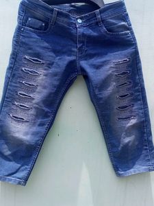 Cotten Blend Half Jeans 👖