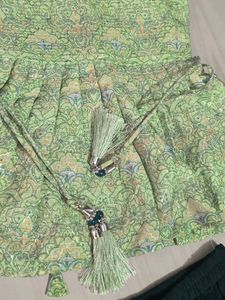 Beautiful Green &amp; Navy Blue Kurta Set