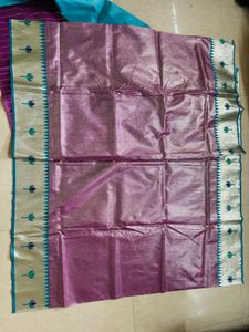 New lotus paithani with blouse piece