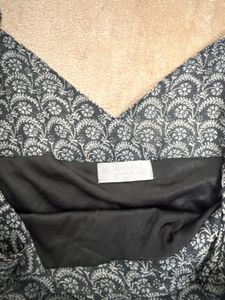 Flowy Black &amp; White Tiered Dress