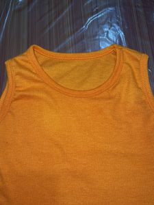 Orange Sleeveless Crop Top