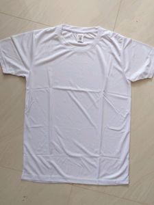 Men's Tshirt White Color Half Hand..