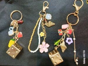 Cute Charm Keychains Set