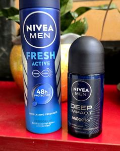 Nivea Men Deodorant Set [perfume+roll on]