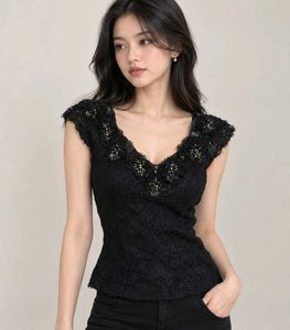 Elegant Black Lace Blouse