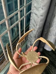 Sparkling Gold Leaf Branch Decor
