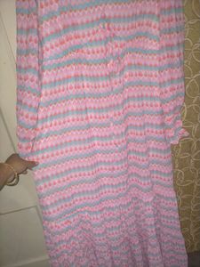 Pink Multi Colour Maxi Dress
