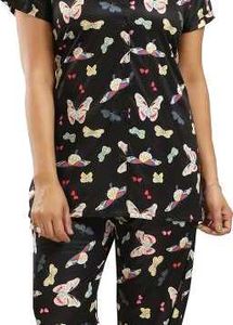 Cute Butterfly Print Pajama Set