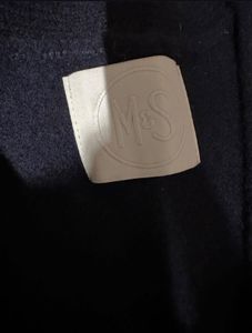 M&amp;S Navy Knitted Sweater with Pockets