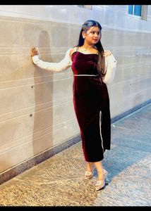 Elegant Velvet Midi Dress
