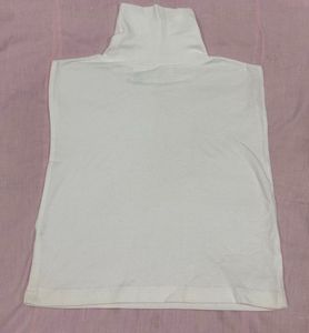 White Turtleneck chic Top