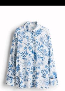 H&M Floral Button-Up Shirt