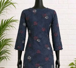 Stylish Blue Printed Kurta