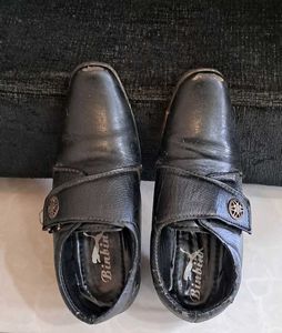 kid's Black Formal Shoes