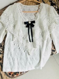 Coquette Lacy Top