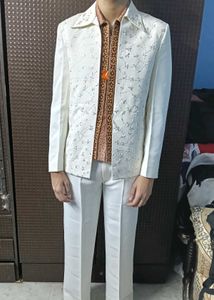 Men's White 2 piece set