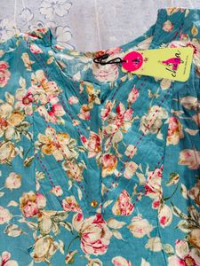 Beautiful Floral Print short Kurti