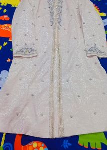 Off White Wedding Sherwani One Time Used