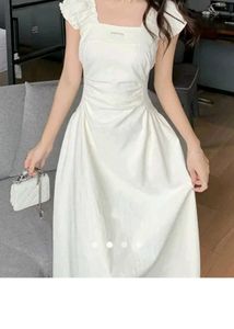 Elegant White Midi Dress