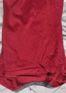 Men's Red Henley T-Shirt
