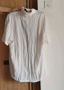 White Broderie Anglaise Shirt