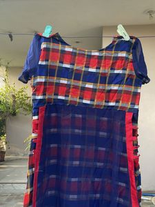 Stylish Plaid Kurta