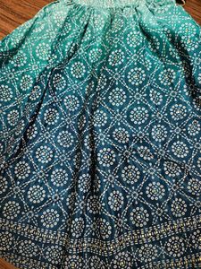 Beautiful Blue Ombre Lehenga Choli Set