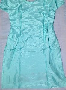 Sky Blue Embroidered Kurti with Matching Pant | El