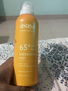 Asaya Sheerscreen Mist SPF 65+