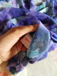 Sheer Floral Print Top